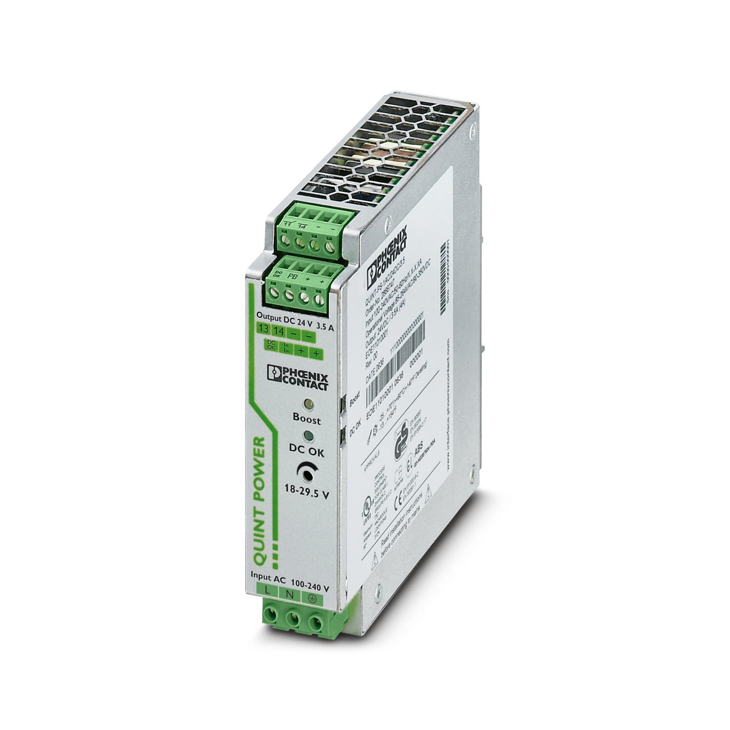 QUINT-PS/1AC/24DC/3.5 Phoenix Contact Power Supply 2866747